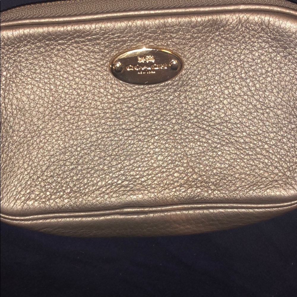 Small silver coach crossbody